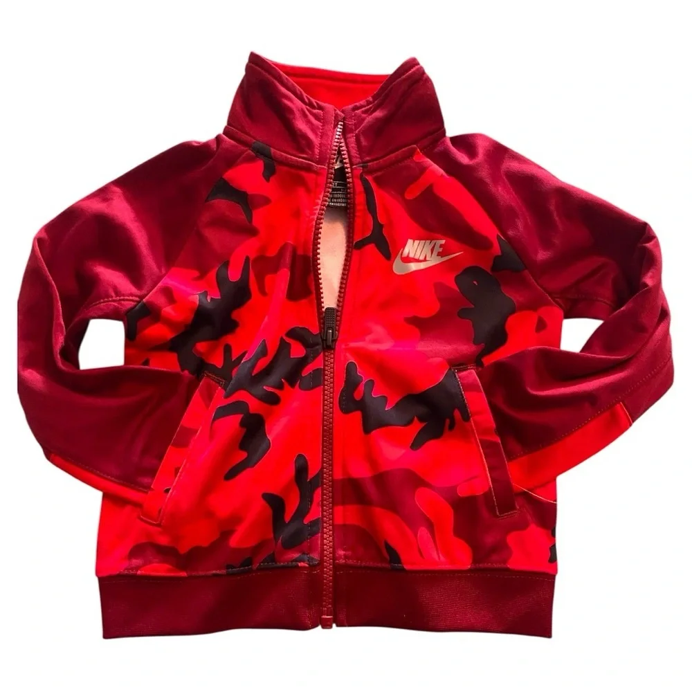 Nike Kids Red and Black Jacket